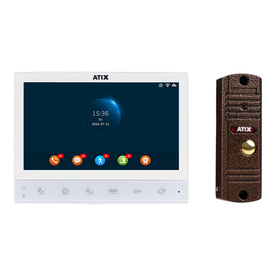 Комплект домофонии AT-I-K741F/TW (V2) White